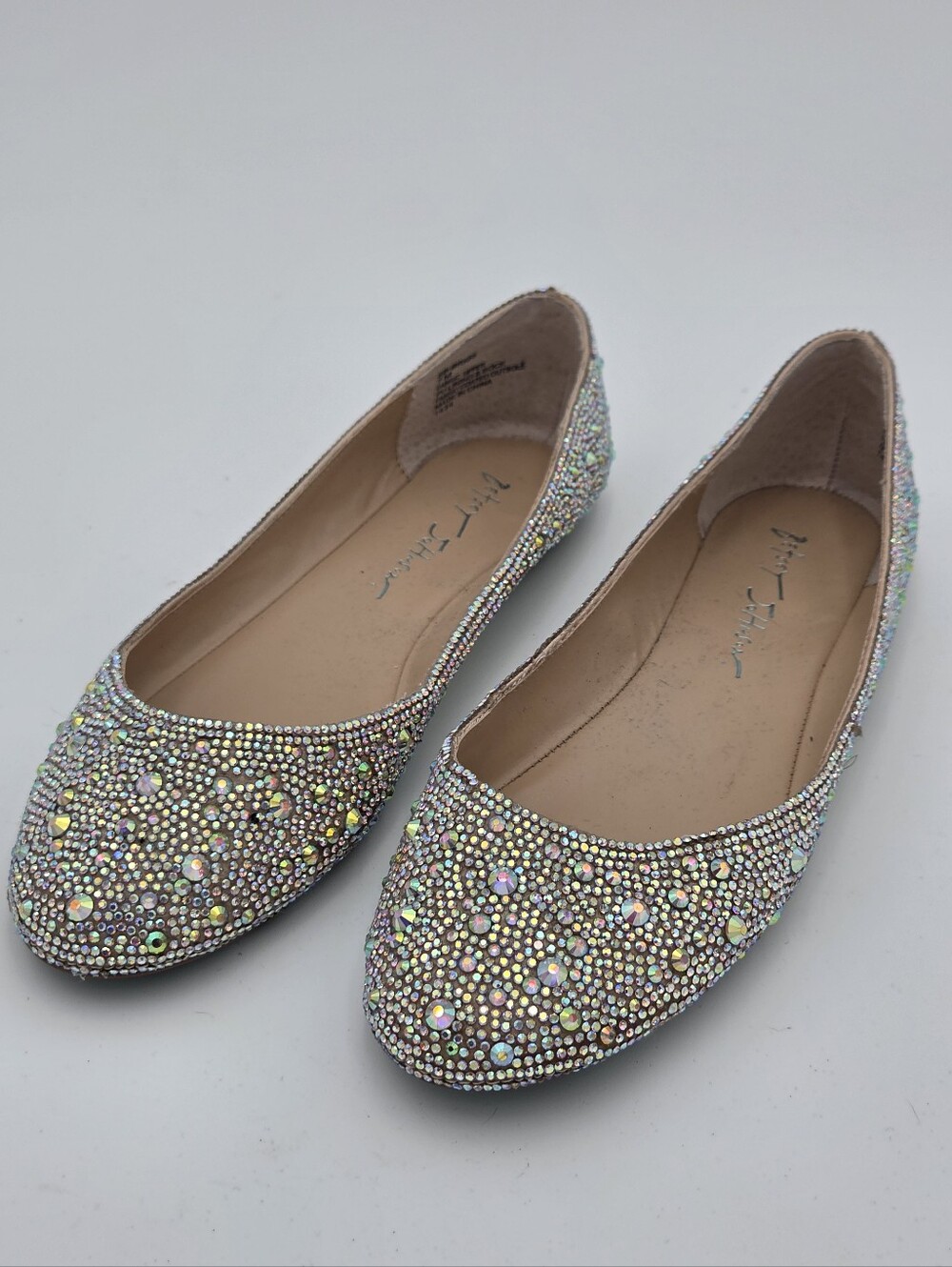 Betsey Johnson SB-Briggs Crystal Embellished Women's Flats - Iridescent